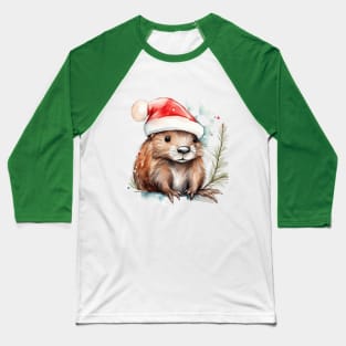 Christmas beaver Baseball T-Shirt